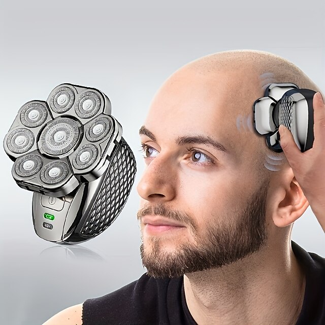 9D Independent Floating Heads Electric Shaver Head Shaver For Bald