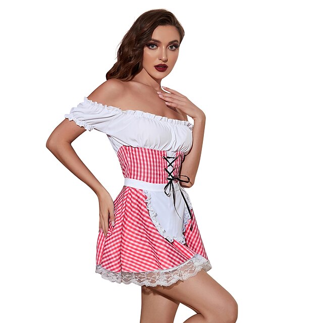 Oktoberfestbier Kost M Bluse Hemd Sch Rze Dirndl Maid Bayerisch