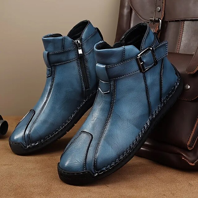 Herren Stiefel Retro Lässige Stiefel Winterstiefel Handgefertigte