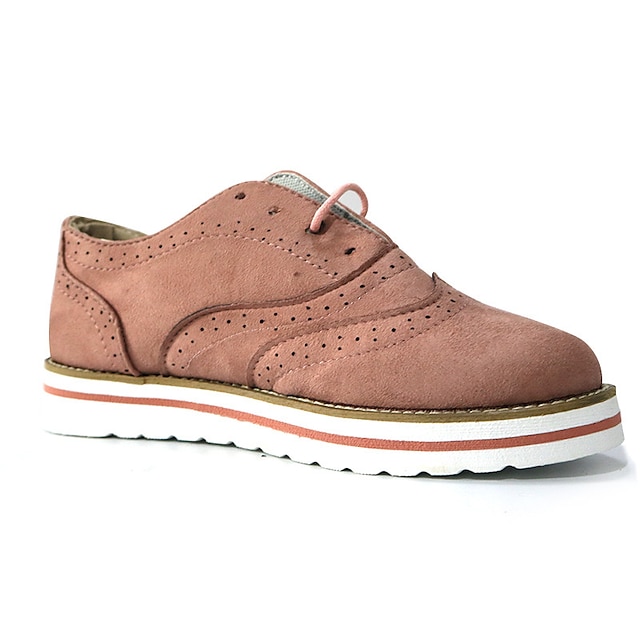 Women S Oxfords Brogue Plus Size Platform Loafers Party Outdoor Daily