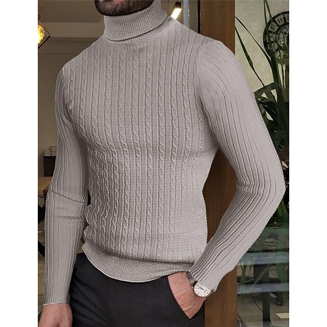 Herren Pullover Zur Seite Fahren Gerippt Stricken Strick Glatt