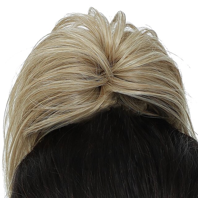 Light Brown Ash Blonde Hair Toppers For Women Synthetic Hair Toppers