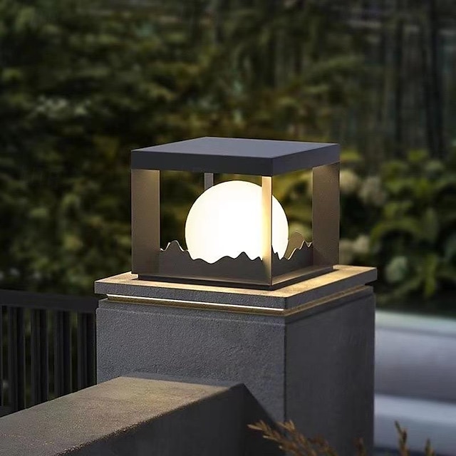 Outdoor Post Light Ip Waterproof Pillar Post Lantern Cm Luxury