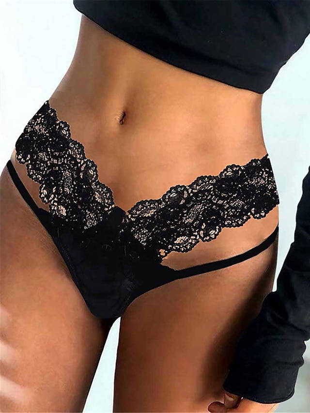 Lingerie Sexy Pour Femme Culotte Couleur Pure Mode Chaude Saint