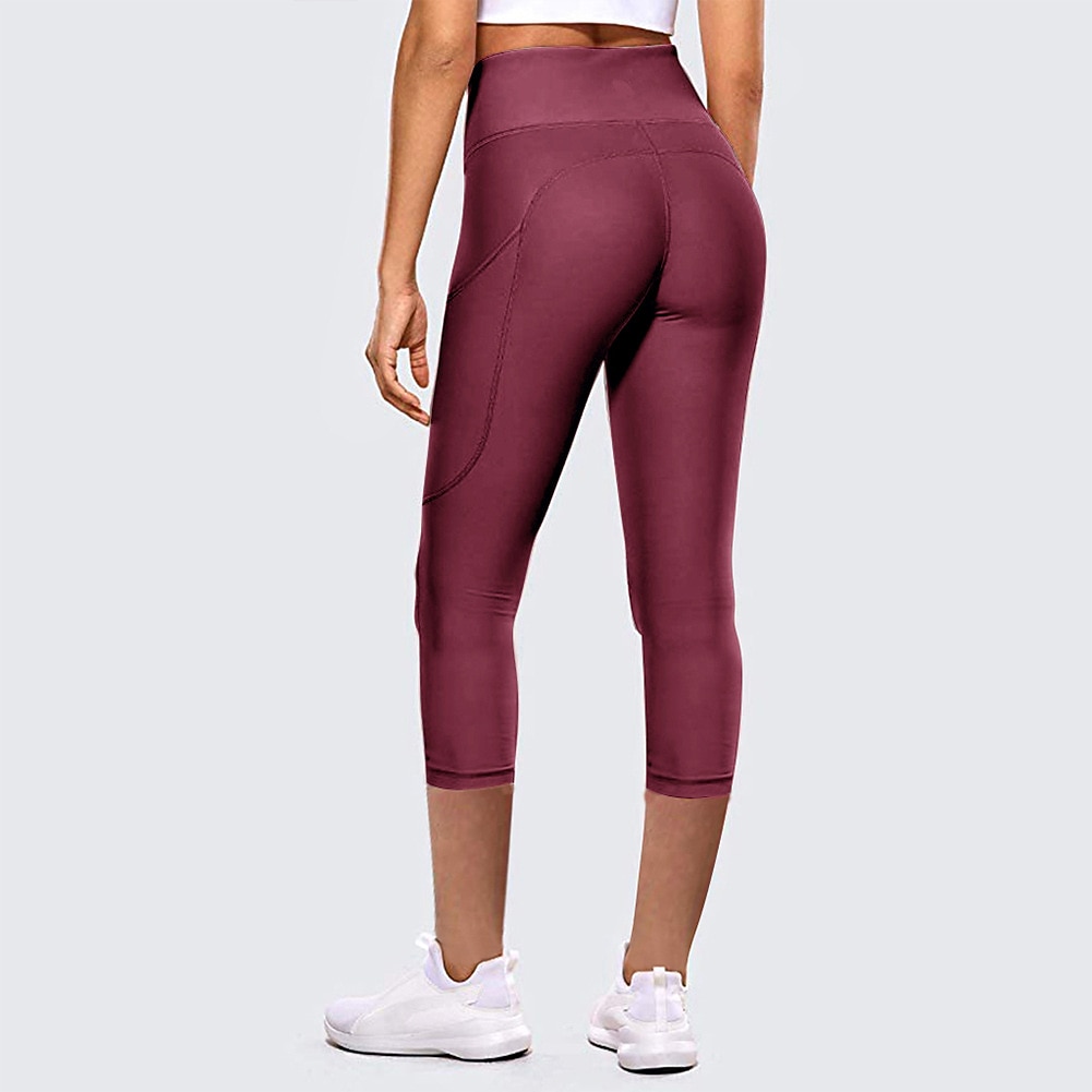 Women's High Waist Running Capri 