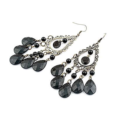 cheap Women&#039;s Jewelry-Drop Earrings Dangle Earrings Women&#039;s Party Daily Chandelier Acrylic Resin Obsidian Drop Black