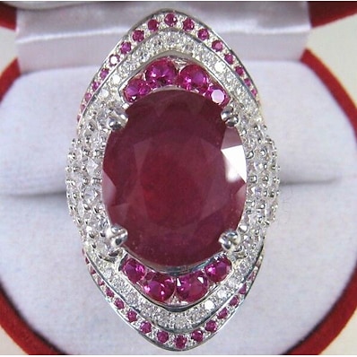 ราคาถูก เครื่องประดับของผู้หญิง-1 ชิ้น วงแหวน แหวนมั่น For สีเขียวน้ำเงินอ่อน สำหรับผู้หญิง ปาร์ตี้ การหมั้น สีแดง คลาสสิค ทองแดง ความปิติยินดี