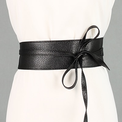 cheap Accessories-Women&#039;s Wide Belt Black Red Party Wedding Dailywear Casual Belt Pure Color / Blue / Fall / Winter / Spring / Summer