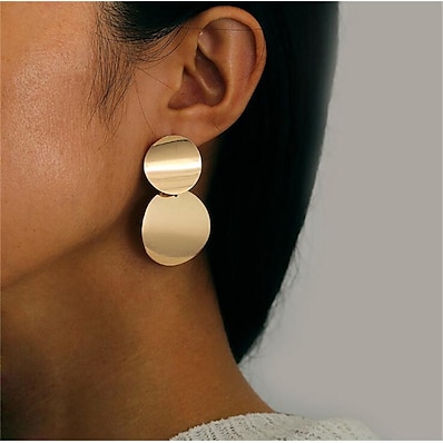 preiswerte Damenschmuck-1 Paar Tropfen-Ohrringe Ohrringe baumeln Damen Geschenk Verabredung Festival Klassisch Aleación Sonne