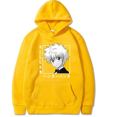 cheap Everyday Cosplay Anime Hoodies &amp; T-Shirts-Inspired by Hunter X Hunter Gon Freecss Killua Zoldyck Cosplay Costume Hoodie Polyester / Cotton Blend Graphic Prints Printing Harajuku Graphic Hoodie For Women&#039;s / Men&#039;s