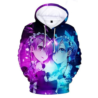 cheap Everyday Cosplay Anime Hoodies &amp; T-Shirts-Inspired by Fate / Zero Cosplay Polyester / Cotton Blend Anime Cartoon Harajuku Graphic Kawaii Print Hoodie For Men&#039;s / Women&#039;s