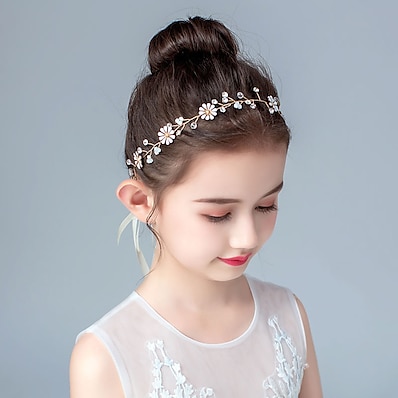 levne Dětské doplňky-dětské / batole dívčí verze sladký věnec princezna čelenka ručně vyráběné květinové dívčí šaty doplňky dívčí čelenka dětské vlasové doplňky dívčí čepice