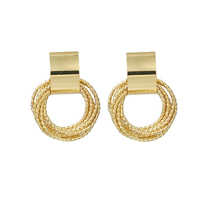 cheap Accessories-Women&#039;s Drop Earrings Earrings Classic Wedding Birthday Elegant Fashion Korean Sweet Earrings Jewelry Gold For Gift Formal Date Beach Festival 1 Pair