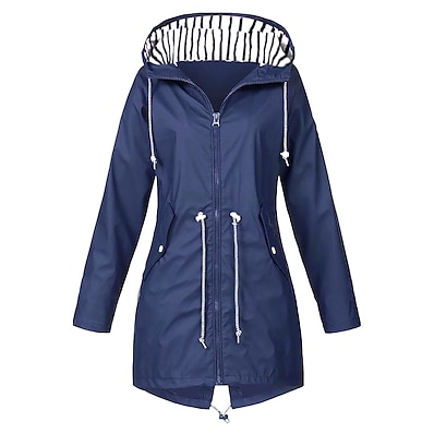 저렴한 캠핑, 하이킹 &amp; 배낭여행-하이킹 재킷, 여성 방수 및 통기성 절연 후드 재킷, 야외 방수 비 재킷, 가을 (m-xxl)