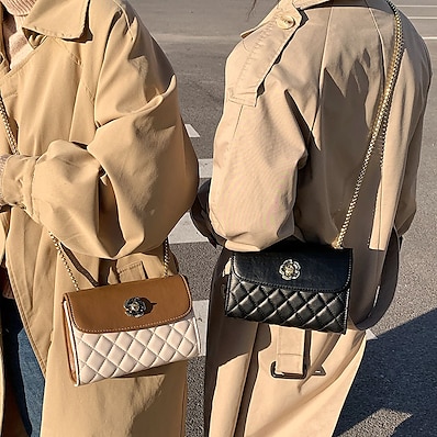 Недорогие Сумки-мягкая кожаная модная женская сумка корейская сумка через плечо женская цепочка маленькая сумка 2021 новая дикая сетка красная большая емкость