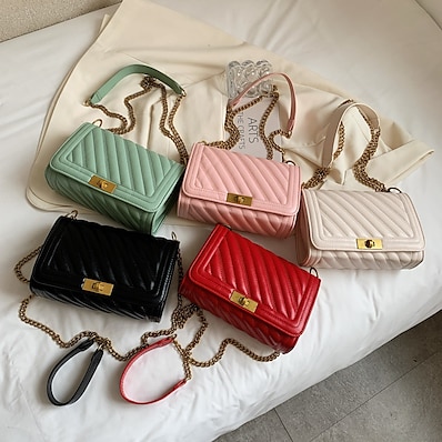 cheap Bags-guangzhou women&#039;s bag 2021 new summer fashion small fragrance style women&#039;s bag rhombic chain shoulder messenger bag small bag