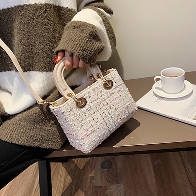 economico Sacchetti-borsa femminile 2021 nuova moda coreana portatile mini dai fei borsa di lana monospalla messenger bag marea