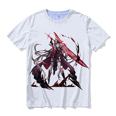 cheap Everyday Cosplay Anime Hoodies &amp; T-Shirts-Inspired by DFO Dungeon Fighter Online 100% Polyester T-shirt Cartoon Harajuku Graphic Kawaii Anime T-shirt For Men&#039;s / Women&#039;s / Couple&#039;s