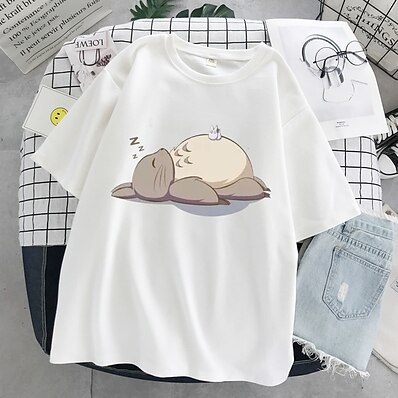 cheap Everyday Cosplay Anime Hoodies &amp; T-Shirts-Inspired by Spirited Away Cosplay 100% Polyester T-shirt Anime Harajuku Graphic Street Style Anime T-shirt For Men&#039;s / Women&#039;s / Couple&#039;s