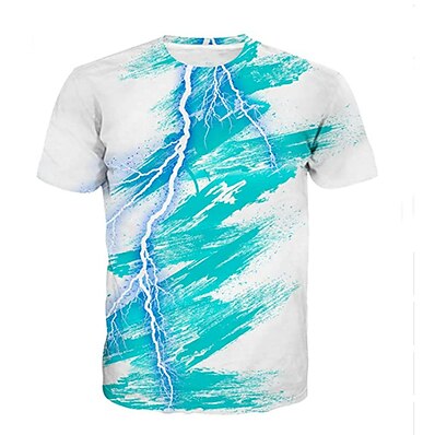cheap Kids-Kids Boys T shirt Short Sleeve 3D Print Graphic White Black Children Tops Active Fashion Daily Spring Summer Daily Indoor Outdoor Regular Fit 3-12 Years / Sports