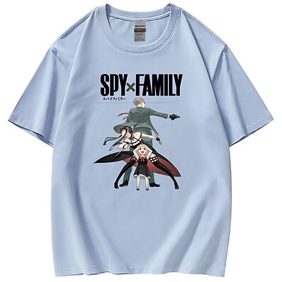 cheap Everyday Cosplay Anime Hoodies &amp; T-Shirts-Inspired by SPY×FAMILY Yor Forger Anya Forger 100% Polyester T-shirt Anime Harajuku Graphic Kawaii Anime T-shirt For Men&#039;s / Women&#039;s / Couple&#039;s