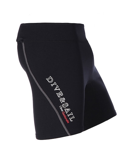 cheap Surfing, Diving &amp; Snorkeling-Dive&amp;Sail Men&#039;s 1.5mm Wetsuit Shorts Bottoms Neoprene High Elasticity Thermal Warm Quick Dry Solid Colored Swimming Diving Surfing Summer