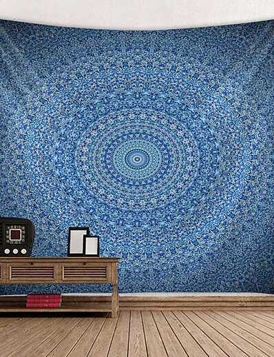billige Hjem &amp; Hage-mandala bohemisk veggteppe kunst dekor teppe gardin hengende hjem soverom stue sovesal dekorasjon boho hippie psykedelisk blomsterblomst lotus indisk