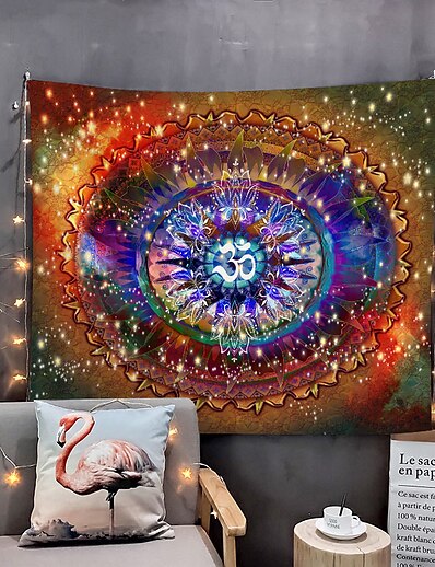 cheap Home &amp; Garden-Mandala Bohemian Wall Tapestry Art Decor Blanket Curtain Hanging Home Bedroom Living Room Dorm Decoration Boho Hippie Psychedelic Floral Flower Lotus Indian