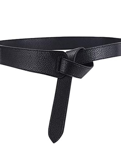 abordables Cinturón-Mujer Cinturón de Cintura Negro Rojo Casual Diario Cinturón Color sólido / Marrón / Invierno / Primavera / Verano