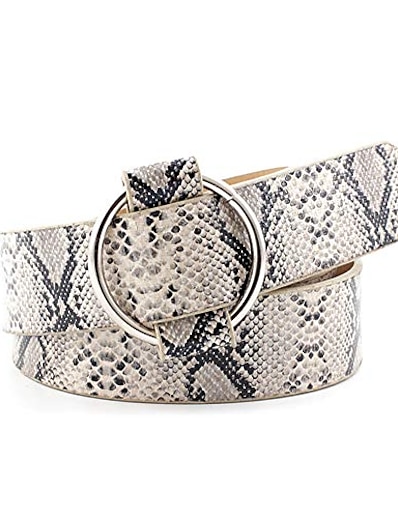 abordables Cinturón-Mujer Cinturón de Cintura Calle Mascarada Oficina Leopardo Cinturón Color puro / Primavera