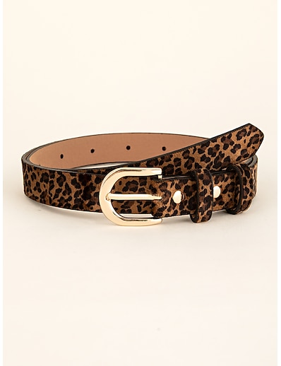 cheap Belt-Women&#039;s Waist Belt Leopard Party Street Dailywear Holiday Belt Leopard / Basic / Fall / Winter / Spring / Summer