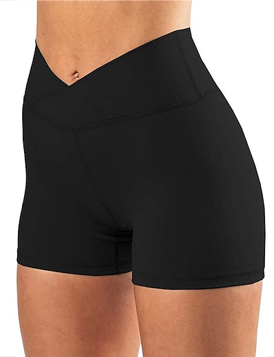cheap Sports &amp; Outdoors-Women&#039;s Yoga Shorts Shorts Bottoms Butt Lift Lightweight Black Grey Yoga Fitness Gym Workout Sports Activewear Slim Stretchy / Casual