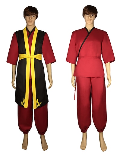cheap Anime Cosplay-Inspired by Avatar:The Legend of Korra Zuko Anime Cosplay Costumes Japanese Cosplay Suits Vest Top Pants For Men&#039;s / Waist Belt / Waist Belt