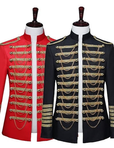 cheap Historical &amp; Vintage Costumes-Prince Uniforms Cosplay Gentleman Classical Retro Vintage Elegant Rococo Victorian Cosplay Costume Party Costume Masquerade Blazer Jacket &amp; Pants Spring Men&#039;s Poly / Cotton Lace 3-Piece Slim Fit