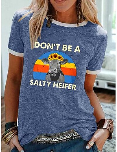cheap Women&#039;s Tops-Don&#039;t Be A Salty Heifer Women&#039;s T-Shirt