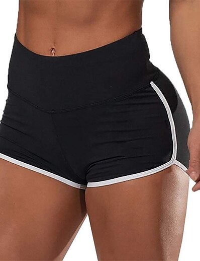 cheap Plus size-Women&#039;s Plus Size Chinos Sweatpants Pleated Striped Home Casual Sporty Yoga Short High Spring Summer Black Blue Gray L XL XXL 3XL 4XL / Shorts