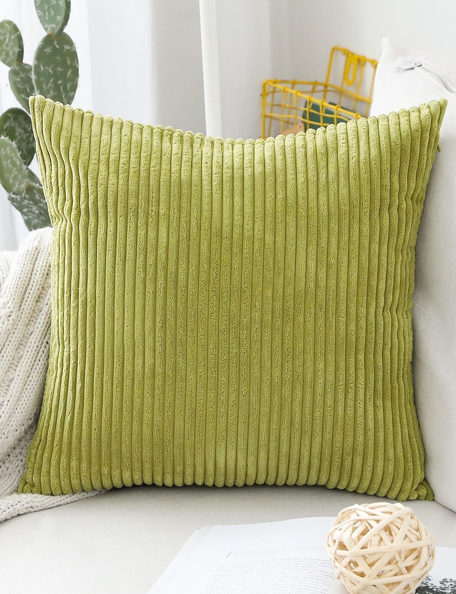  Nordic solid color pillow cover corduroy office pillow without core home living room sofa Decor