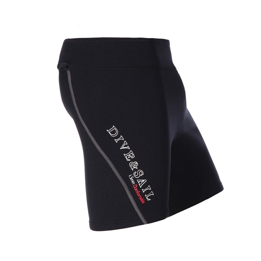  Dive&Sail Men's 1.5mm Wetsuit Shorts Bottoms Neoprene High Elasticity Thermal Warm Quick Dry Solid Colored Swimming Diving Surfing Summer