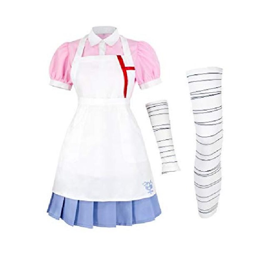  danganronpa mikan tsumiki cosplay costume (x-large) pink