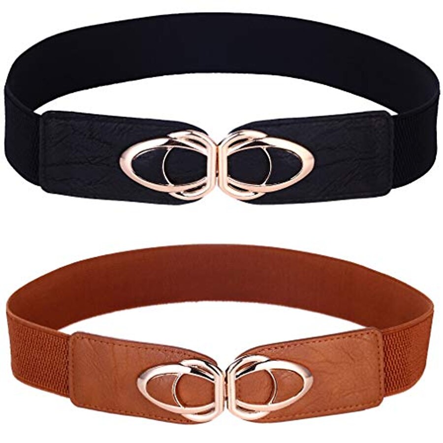  Women's Buckle Black Brown Dailywear Daily Holiday Date Belt Pure Color / Khaki / Fall / Winter / Spring / Summer