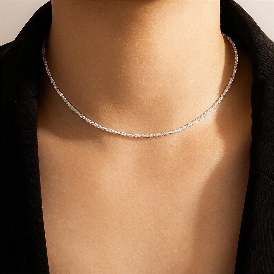  1pc Chain Necklace Necklace Women's Wedding Sport Gift Classic Alloy
