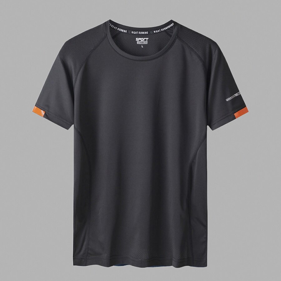  LITB Basic Men's Quick Dry T-Shirt Ultra Light Tee Breathable High Elasticity Solid Color