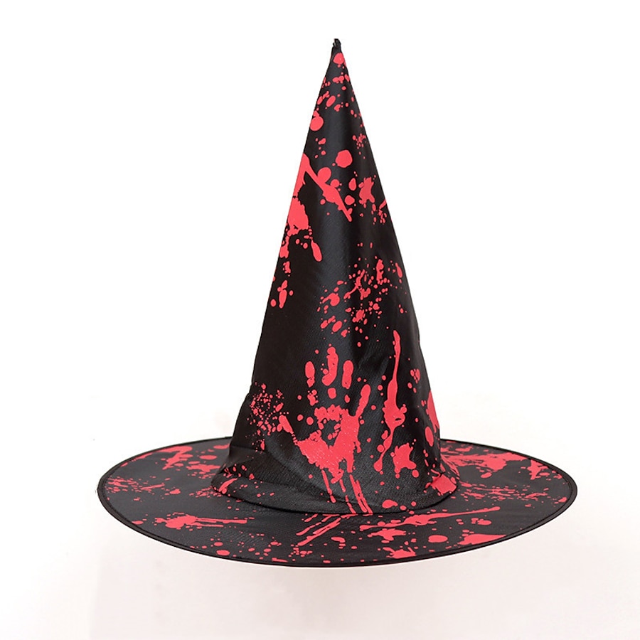  Women's Colorful Party Halloween Carnival Party Hat Blood stains Black White Hat Portable Fashion Cosplay / Fall / Winter / Spring / Summer
