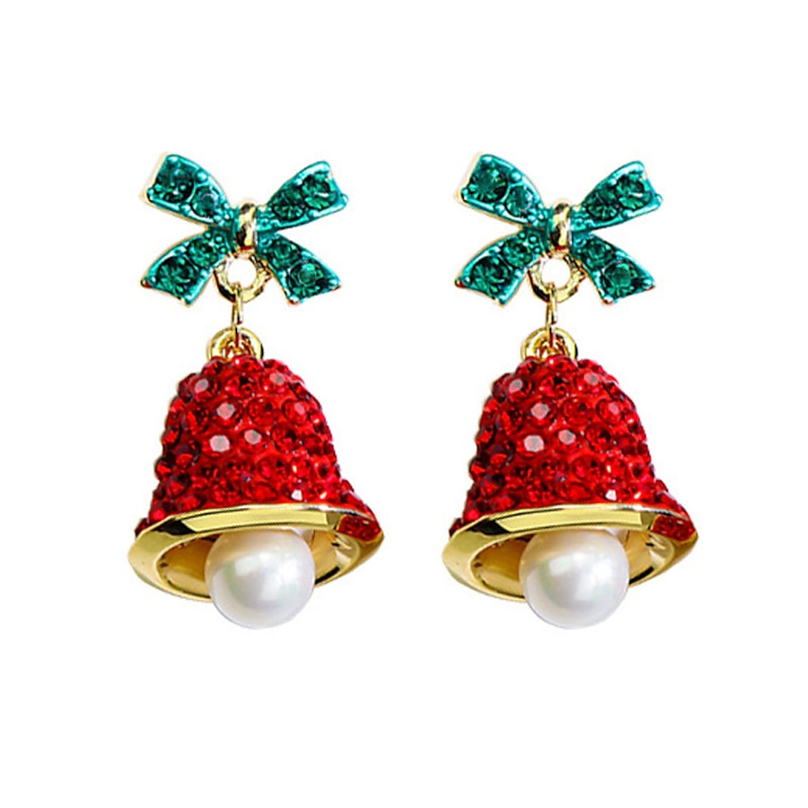  Women's Earrings Christmas Dainty Earring Christmas Bell / Red / Fall / Winter / Spring / Summer