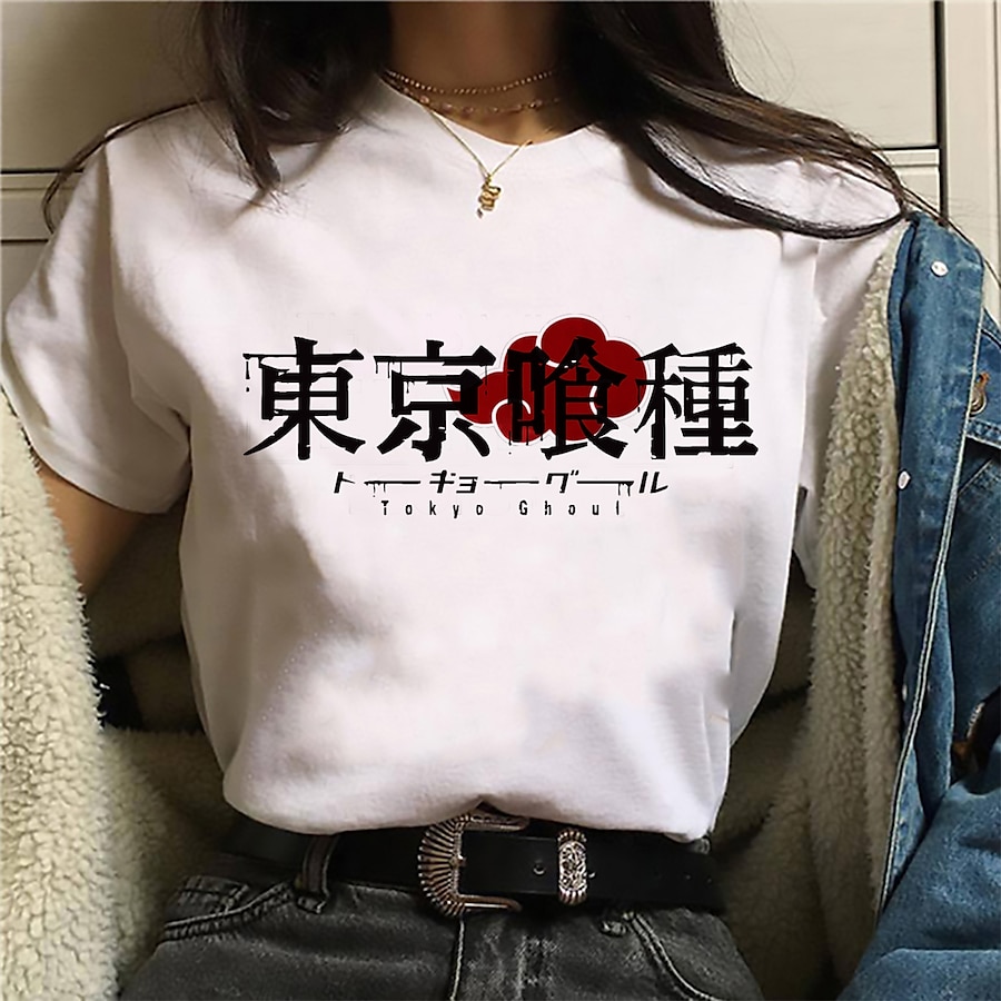  Inspired by Tokyo Ghoul Kaneki Ken 100% Polyester T-shirt Anime Harajuku Graphic Kawaii Anime T-shirt For Men's / Women's / Couple's