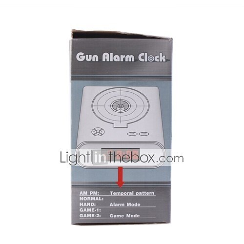 Novelty Laser Gun Target Shooting Digital Alarm Clock (4xAA) 2025 - $41.99 –P4