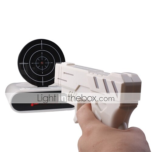 Novelty Laser Gun Target Shooting Digital Alarm Clock (4xAA) 2025 - $41.99 –P2