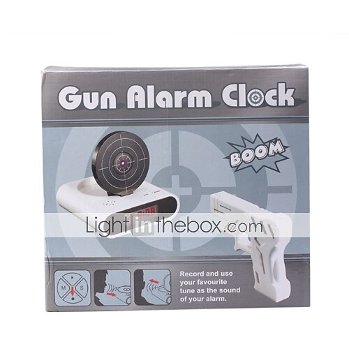 Novelty Laser Gun Target Shooting Digital Alarm Clock (4xAA) 2025 - $41.99 –P5