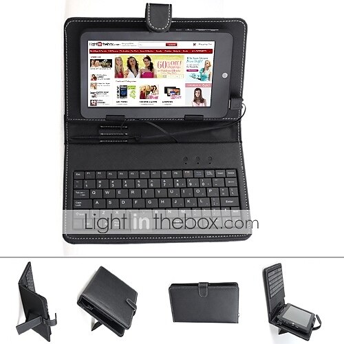 Capa de couro para proteção do teclado 7 polegadas Tablet PC (porta USB) de 2026 por $18.99 –P1