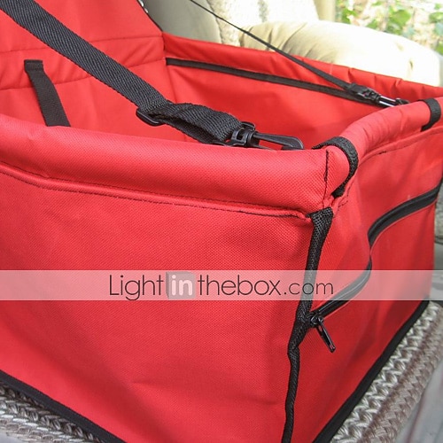 Chat Chien Housse pour Siège de Voiture Etanche Portable Pliable Couleur Pleine Textile Noir Rouge Rose de 2025 ? $49.99 –P5